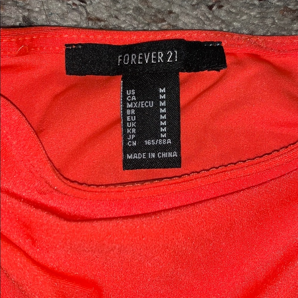 Neon orange bodysuit - Picture 2 of 2